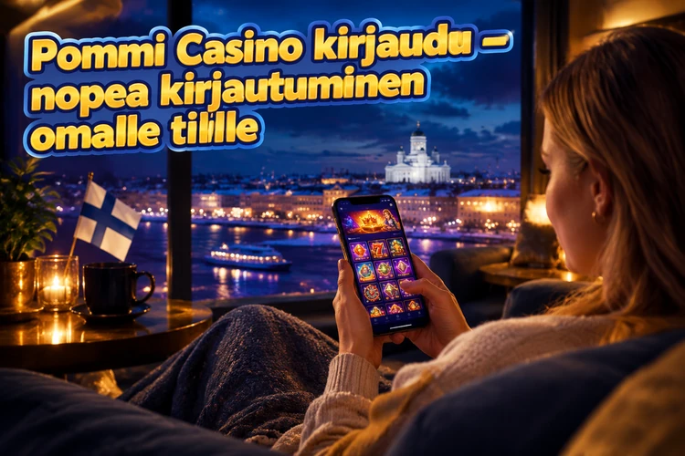 Pommi Casino kirjaudu - nopea kirjautuminen omalle tilille